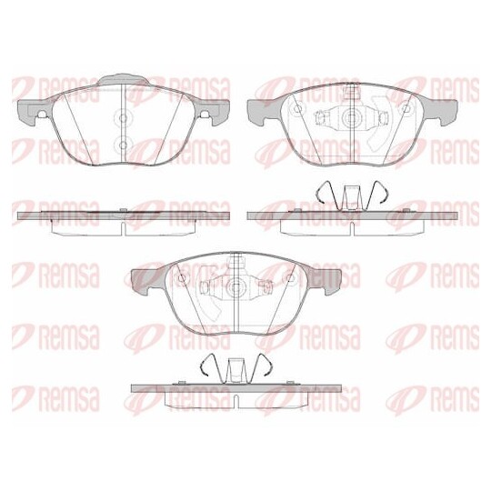 1082.15 - Brake Pad Set, disc brake 