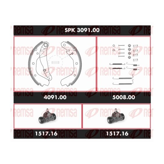 SPK 3091.00 - Brake Kit, drum brake 