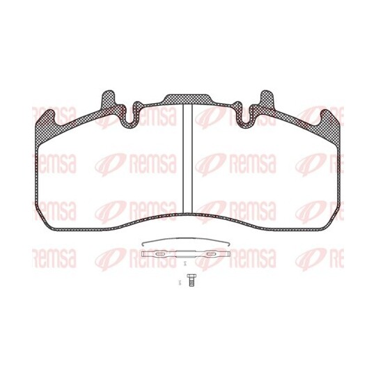 JCA 1317.00 - Brake Pad Set, disc brake 