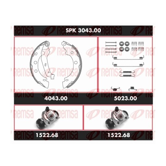 SPK 3043.00 - Bromssats, trumbroms 