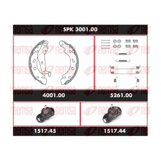 SPK 3001.00 - Bromssats, trumbroms 