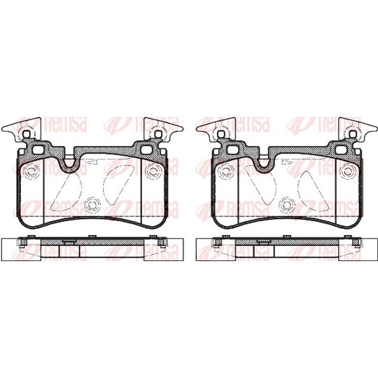 1367.00 - Brake Pad Set, disc brake 