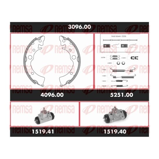 3096.00 - Brake Kit, drum brake 