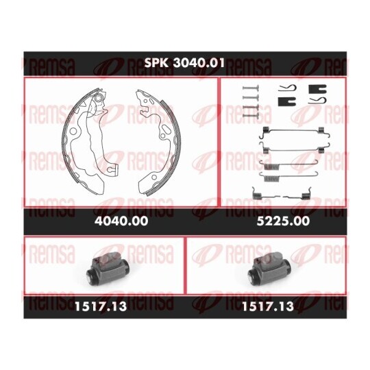 SPK 3040.01 - Brake Kit, drum brake 