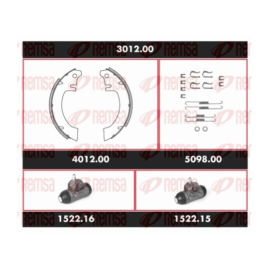 3012.00 - Bromssats, trumbroms 
