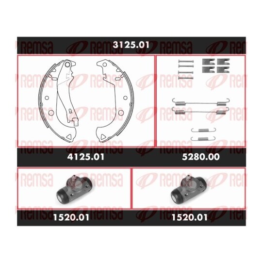 3125.01 - Brake Kit, drum brake 