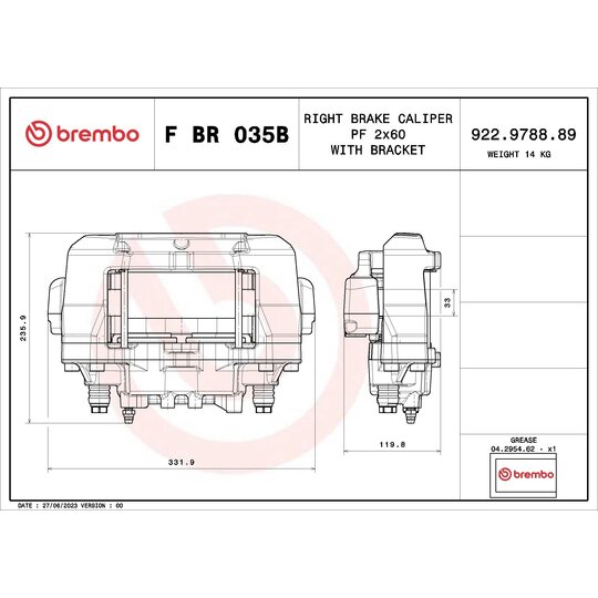 F BR 035B - Bromsok 