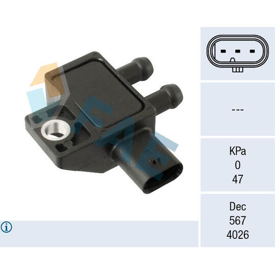 16161 - Sensor, exhaust pressure 