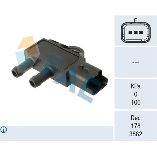 16162 - Sensor, exhaust pressure 