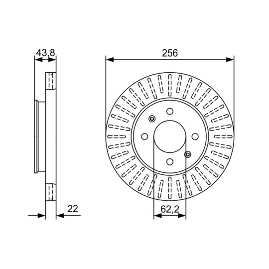 0 986 479 W05 - Brake Disc 