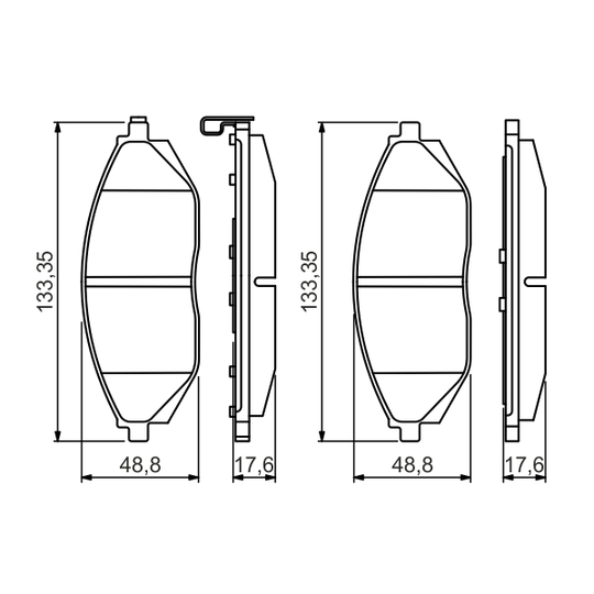 0 986 495 349 - Brake Pad Set, disc brake 