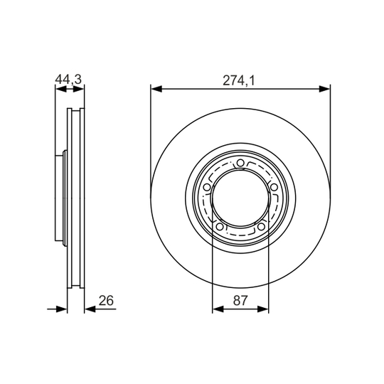 0 986 479 S79 - Brake Disc 