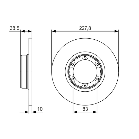 0 986 479 R65 - Brake Disc 