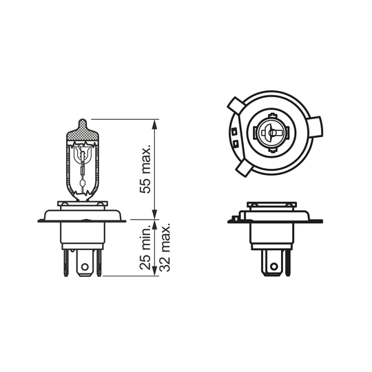 1 987 302 827 - Glödlampa, huvudstrålkastare 