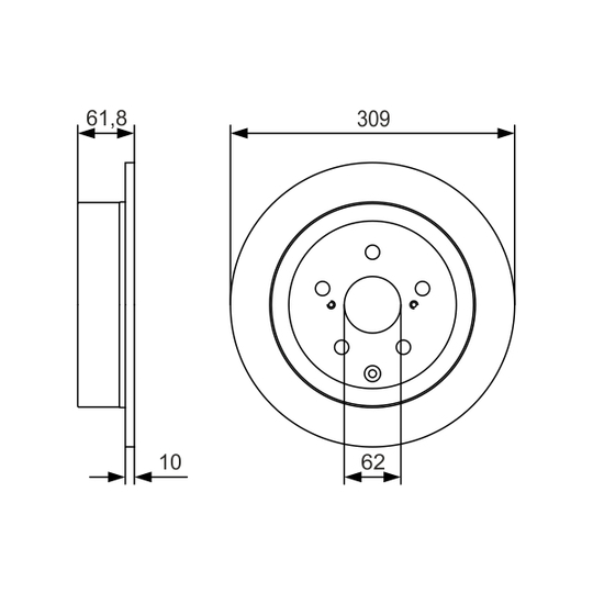 0 986 479 T04 - Brake Disc 