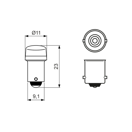 1 987 302 883 - Glödlampa, baklykta 