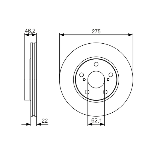 0 986 479 R97 - Brake Disc 