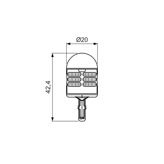 1 987 301 524 - Bulb, stop light 