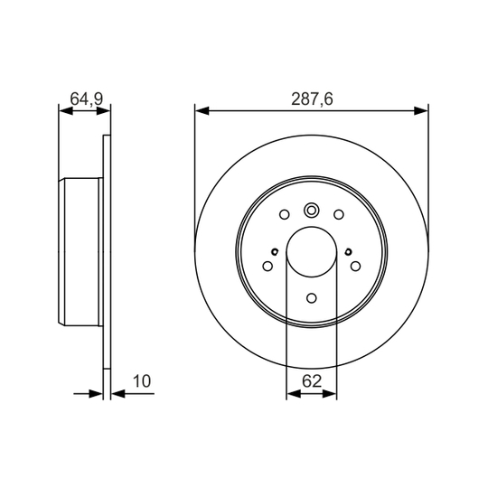 0 986 479 T69 - Brake Disc 