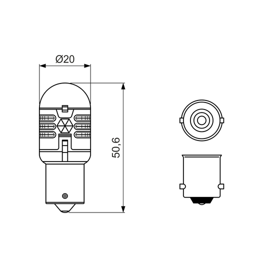 1 987 301 517 - Bulb, tail light 