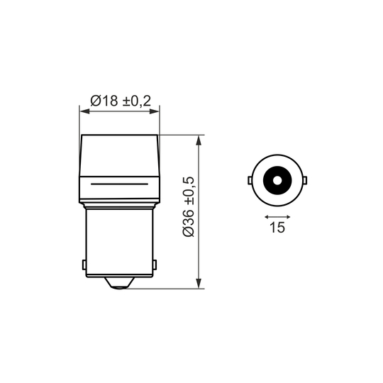 1 987 302 652 - Bulb, tail light 