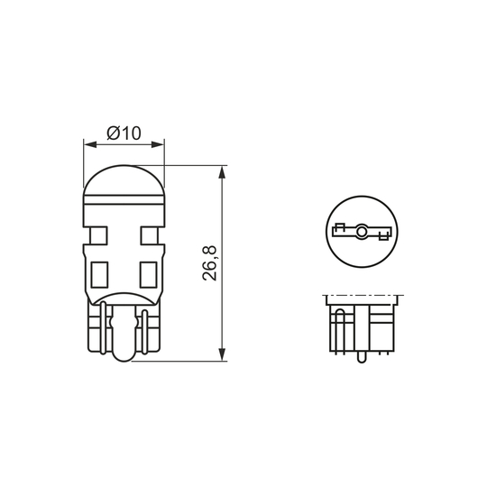 1 987 302 881 - Bulb, tail light 