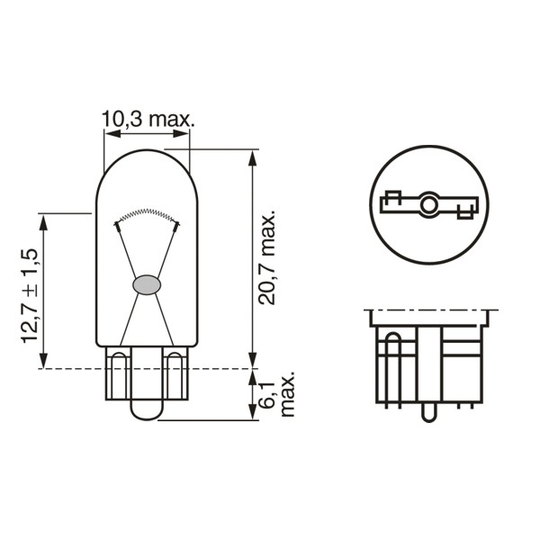 1 987 301 095 - Bulb, reverse light 