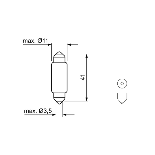 1 987 301 509 - Bulb, boot light 