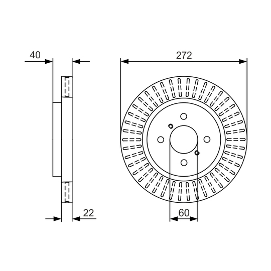 0 986 479 V08 - Brake Disc 