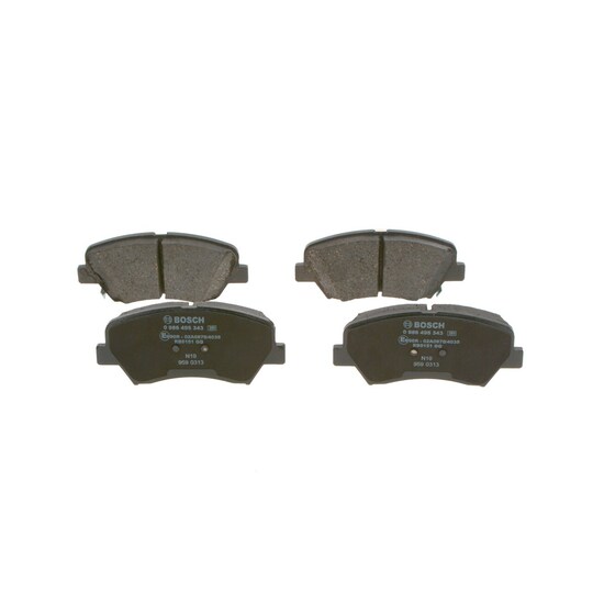 0 986 495 343 - Brake Pad Set, disc brake 