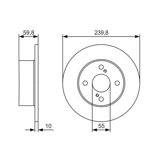 0 986 479 T96 - Brake Disc 