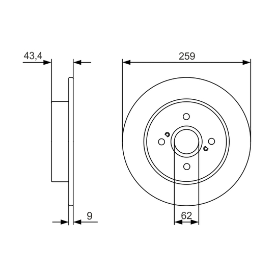 0 986 479 V07 - Brake Disc 