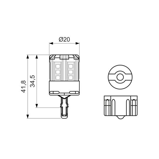 1 987 301 527 - Bulb, indicator 