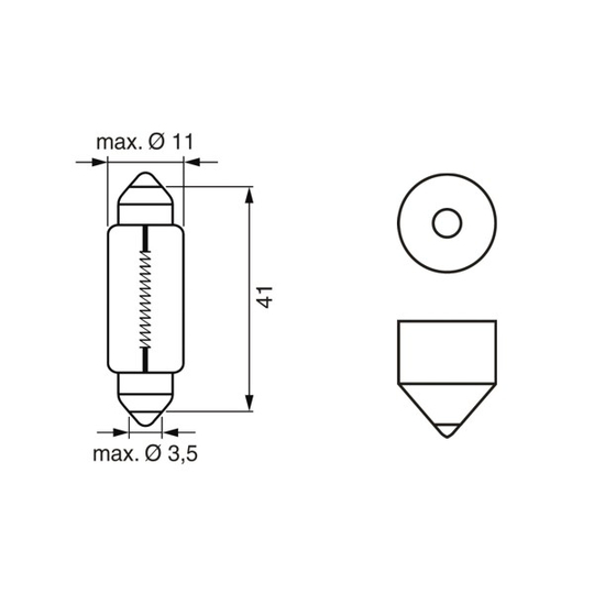 1 987 302 825 - Bulb, boot light 