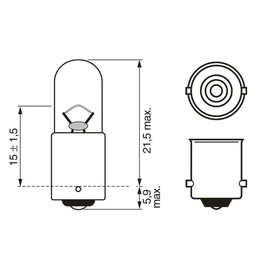 1 987 302 870 - Bulb, indicator 