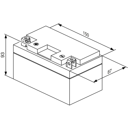 0 986 122 615 - Starter Battery 