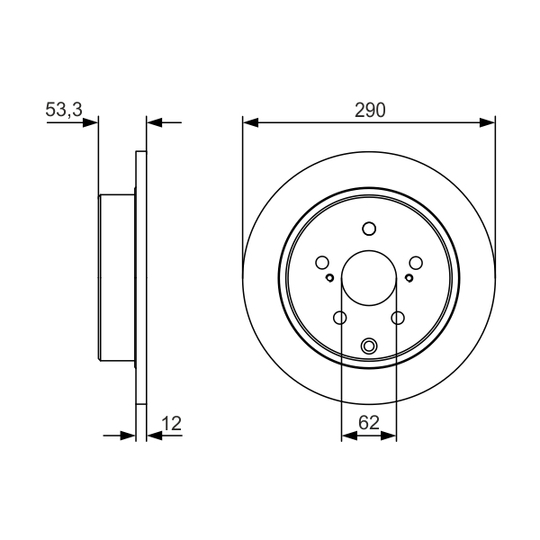 0 986 479 V25 - Brake Disc 