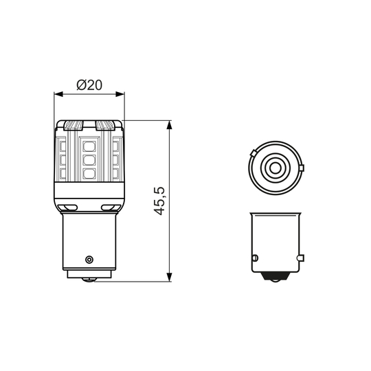 1 987 301 520 - Bulb, indicator 