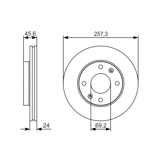 0 986 479 S03 - Brake Disc 