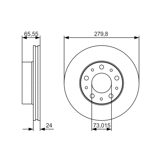 0 986 479 S70 - Brake Disc 