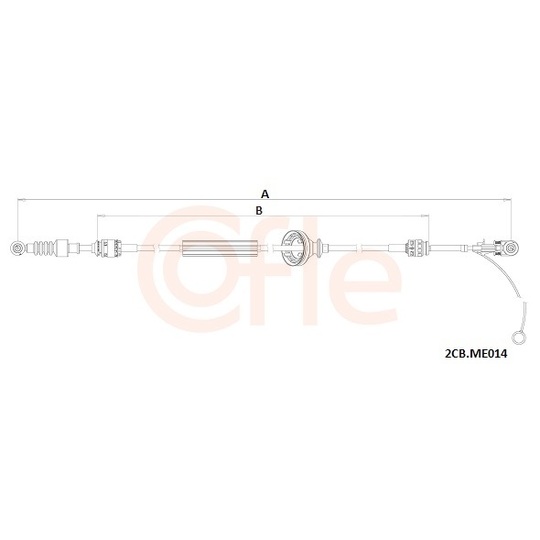 92.2CB.ME014 - Cable, manual transmission 