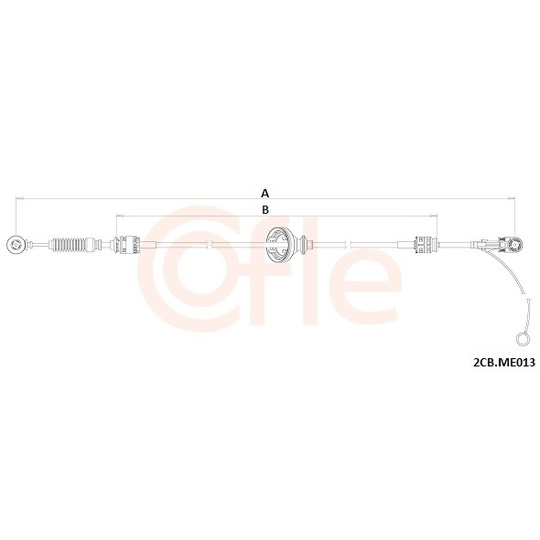 92.2CB.ME013 - Vajer, manuell transmission 