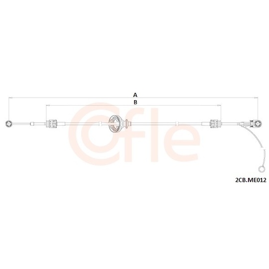 92.2CB.ME012 - Cable, manual transmission 