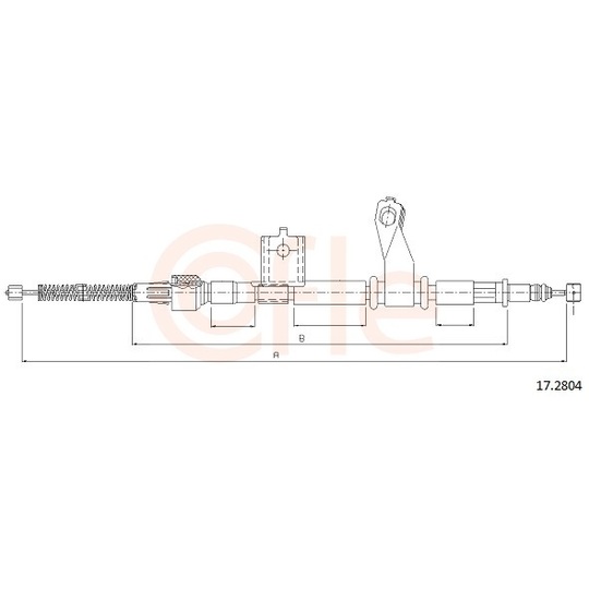 92.17.2804 - Cable, parking brake 