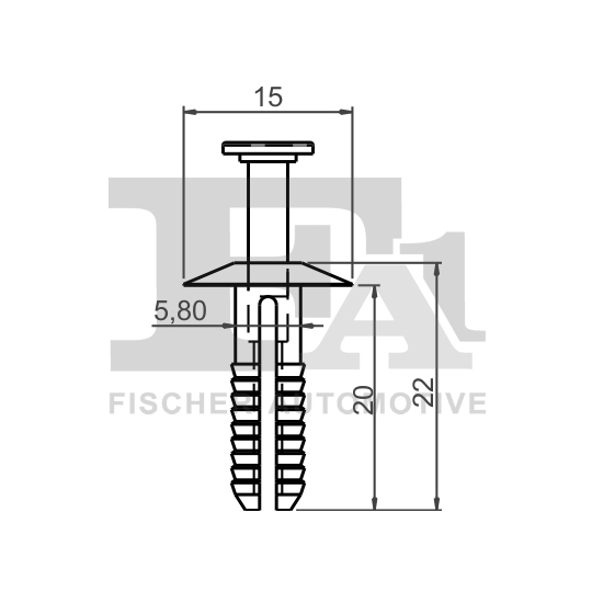 10-20009.5 - Clip, bumper 