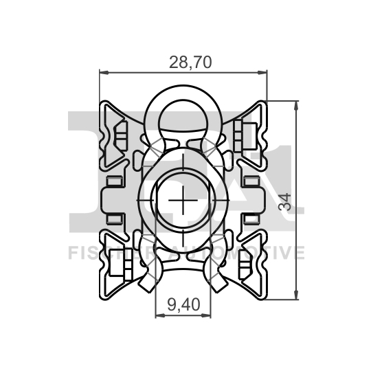 10-40088.10 - Sliding Shoe, window regulator 