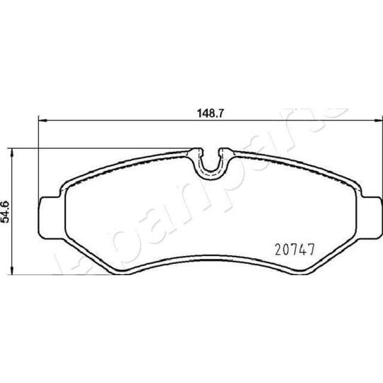 PP-0535AF - Brake Pad Set, disc brake 