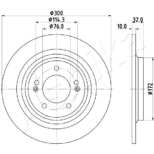 61-0H-H25C - Brake Disc 