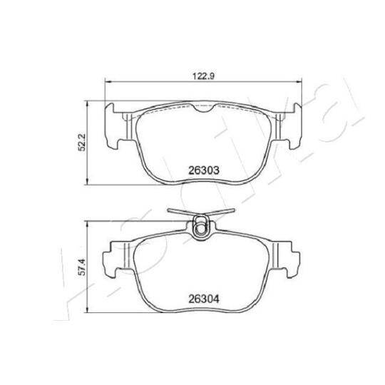 51-00-0927 - Brake Pad Set, disc brake 