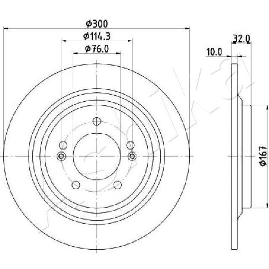 61-0H-H26C - Brake Disc 